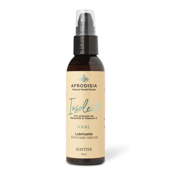 Lubricante Siliconado Natural Afrodisia Insolente Anal 75ml