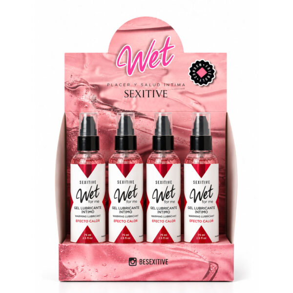 Pack 12 unidades Wet Calor 75ml + Caja exhibidora de regalo