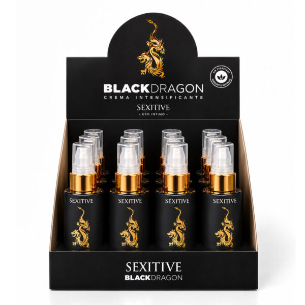 Pack 12 unidades Crema Black Dragon 50ml + Caja exhibidora de regalo