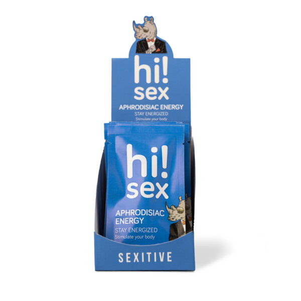 Hi! Sex - APHRODISIAC ENERGY - 10 blísters x 2 cápsulas + Caja Exhibidora