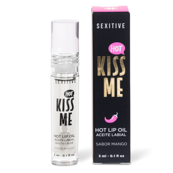 KISS ME – HOT LIP OIL Efecto Calor | Sabor Mango