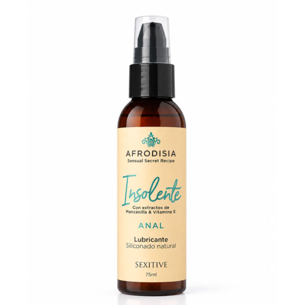 Lubricante Siliconado Natural Afrodisia Insolente Anal 75ml
